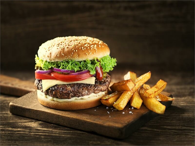 Imagen menú de hamburguesas